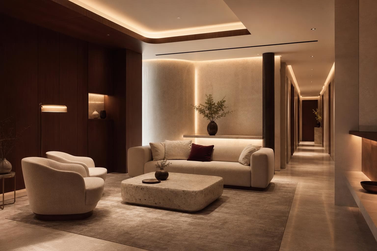 Premium clinic consultation lounge